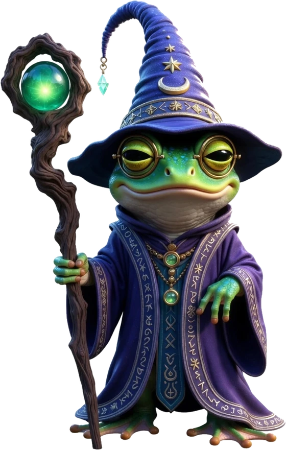 Kimpang the frog wizard